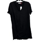 n:philanthropy  Black Leonardo Knot Front Short Casual Shirtdress Black Med New Photo 6