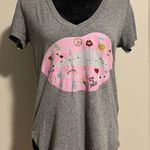 Lauren Moshi EUC Grey and Pink Emmalyn Elements Lip Graphic Tee size medium Photo 0