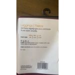 West Loop  Ladies Cranberry Fleece Leggings 92% Polyester, 8% Spandex Size S/M Photo 3