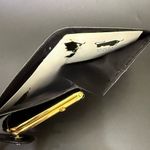 BRAUN BUFFEL Germany Black Genuine Leather Bifold Framed Kisslock Coin Wallet Photo 10