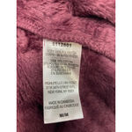 Gaiam ‎ Velour Pullover Sweatshirt Women's M Burgundy Long Sleeve NWT Photo 5