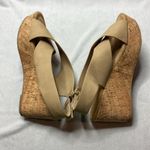 Joie  Khaki Wedged Sandals Size 9 Photo 4