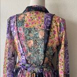 ZARA Amelia Sz S Patchwork Tiefront floral dress Photo 8
