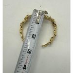 Amber Sceats Emery Cuff Bracelet Crushed Metal Design 24k Plated Photo 5