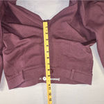 Betabrand  Classic Dress Pant Yoga Pant Bootcut Size Medium Heather Burgundy Chic Photo 6