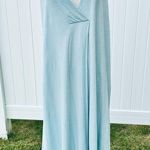 Soft Surroundings  Women's Blue Sleeveless Dress Casual Linen Blend Summer Photo 4