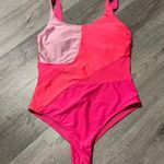 SheIn Pink Block One Piece bathing suit Photo 0