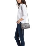 Rebecca Minkoff Dark Gray Leather Mini M.A.C. Convertible Crossbody Bag Silver C Photo 1
