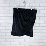 Torrid At The Knee Glitter Knit Cinched Bodycon Skirt in Black Size 2 Photo 4