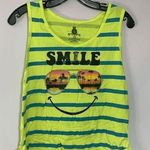Jerry Leigh Vintage Neon Stripped Tank Size Large Junior Photo 0