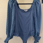 Prómesa Boutique Promesa Blue Swiss Dot bodysuit Photo 1