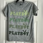 Playboy  Logo Acid Wash Tee Photo 0