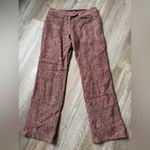 EXPRESS Dress Pants Business Casual Pants Trousers Rayon Wool Burgundy Tweed 3 4 Photo 1