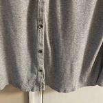 J Jill easy layering shirt button front heather grey Medium Gray Photo 2