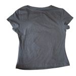 Wildfox  Size M After‎ The Storm Cutout Baby Tee Gray Crop Y2K Style Trendy Photo 5