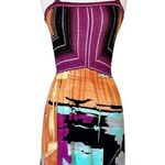 Missoni  Multicolor Dress Cotton Viscose Mixed Knit Jersey Purple Orange 36 US 0 Photo 0