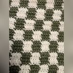 Clare V Woven Flat Clutch Tabs Crochet Olive Cream Bag Green Photo 4