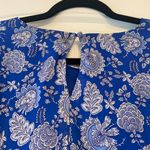 Royal Blue Paisley Dress Size M Photo 2