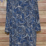 Catherines Womens Blue Open Weave Neckline Blouse Top Plus Size 3X Office Church Photo 0