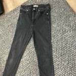 Madewell 10” High-Rise Skinny Crop Black Wash Jeans Size 29 Photo 2
