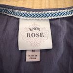 Knox Rose  Dusty Blue Sleeveless Tiered Tank Top Photo 3