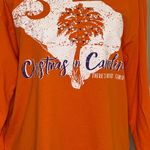 Delta Orange South Carolina State Palm Tree and Crescent Moon Long Sleeve Shirt Photo 6