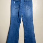Risen  JEANS RAW EDGE WAIST W FRAYED HEM FLARE  Photo 4