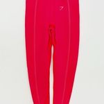 Gymshark  Ultra Seamless Leggings Hot Pink Ribbed Athletic Gym Workout Photo 0