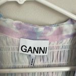 Ganni Plissé Pleated Mini Dress Cherry Blossom Floral (Size EU 36 / S) Photo 3