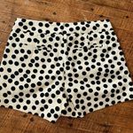 J Crew polka dot flat front preppy vacationcore chino shorts Black Size 6 Photo 2