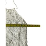 EXPRESS White Embroidered Open Back Fitted Dress Women Size 6 | 25-26 Photo 6