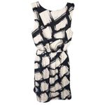 Needle & Thread Sleeveless Dress Abstract Brushstroke Print Black Off White M Photo 1