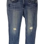 Rag and Bone Slim Boyfriend Jeans Medium Wash Distressed Low Rise Women's Size 33 Photo 0