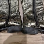 Eric Michael  Gold Crackle Riding Boots Women’s (35) 4.5/5 Photo 2