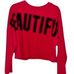 NEW YORK & COMPANY SOHO STREET DARK PINK “BEAUTIFUL” PULLOVER MEDIUM Photo 0