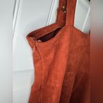 Forever 21 Faux Suede Rust Overall Dress Photo 6