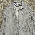 Free People  Striped On the Road Pullover in Blue Photo 4