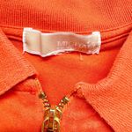 Michael Kors MK Short Women XS Ruched Half Zip Polo Burnt Orange Rare Short Photo 1