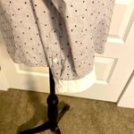 New York & Co. .|| Black/white striped dot collared button down long sleeve top Photo 5