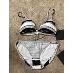 Norma Kamali New.  striped bikini. Retails $240. Medium Photo 8