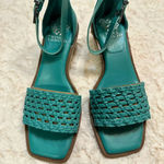 Vince Camuto Virtual Turquoise Adjustable Padrille Wedge Sandals Size 7.5 Photo 1