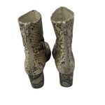 Free People  Cecile Snake Leather Block Heel Boho Western Womens 37 US 6.5-7 Photo 4