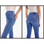 💕MOTHER SUPERIOR💕 High Waisted Smokin Double Ankle Jeans Broken Record 28 NWOT Blue Photo 4