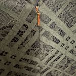 Donna Karan Deep Green Lace Tea Dress sz 12 Photo 3