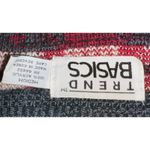 Vintage Trend Basics Fair Isle Knit Grandpa Sweater Med Geometric Oversized Fall Gray Photo 2