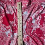 IMAN boho paisley gem colored pink with metallic detail pull on palazzo pant Size M Photo 4