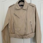 ZARA Cropped Faux Leather Jacket Photo 0