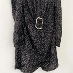 Amen Sequinned Plunge Neck Mini Dress With Jewel Buckle NWT Size 42 Photo 7