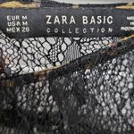 ZARA  Floral Lace Top Mixed‎ Long Sleeve Size M Multicolor Photo 6