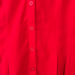 Dana Buchman  Blouse Red Short Sleeve Photo 2